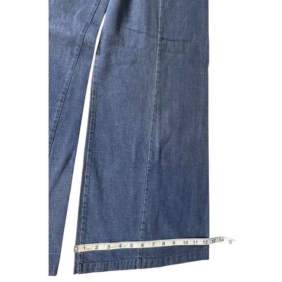 Vintage THERMO-JAC Bell Bottom Pants Full Button Front Light Wash Size 5 Groovy - Picture 8 of 13